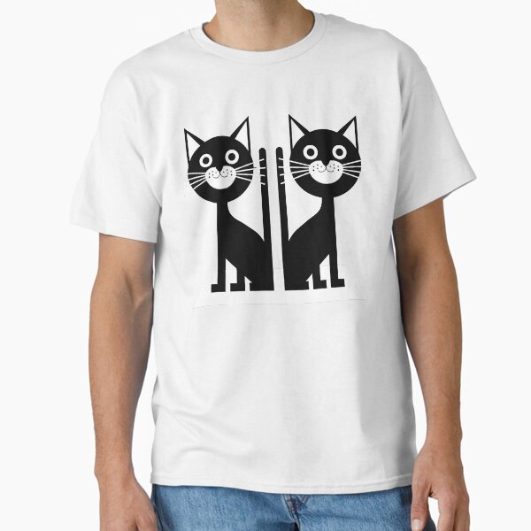 Item preview, Minimalist Black Cat Duo Illustration - Cute Modern Art Design designed and sold by Ciclotimia.