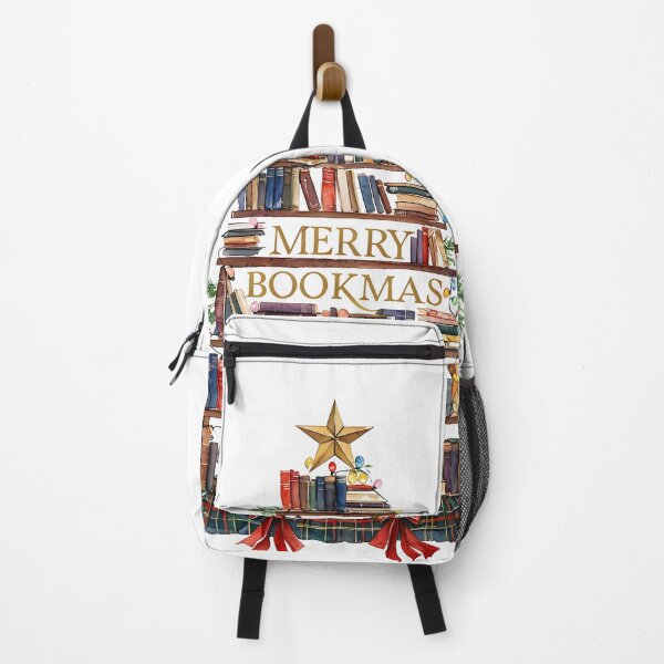 Item preview, Merry Bookmas Vintage Christmas Tree Art Print designed and sold by Monascreativeempire.