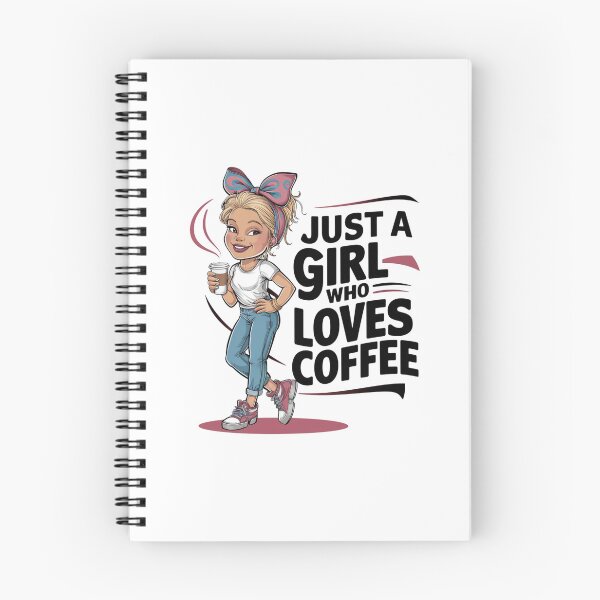 Item preview, Just a girl who loves coffee designed and sold by Mateusz Majcherek.