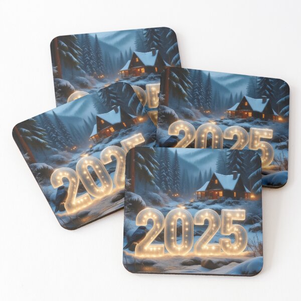 Item preview, Icy 3D number '2025' in a cold, beautiful winter landscape designed and sold by 4Seasons.