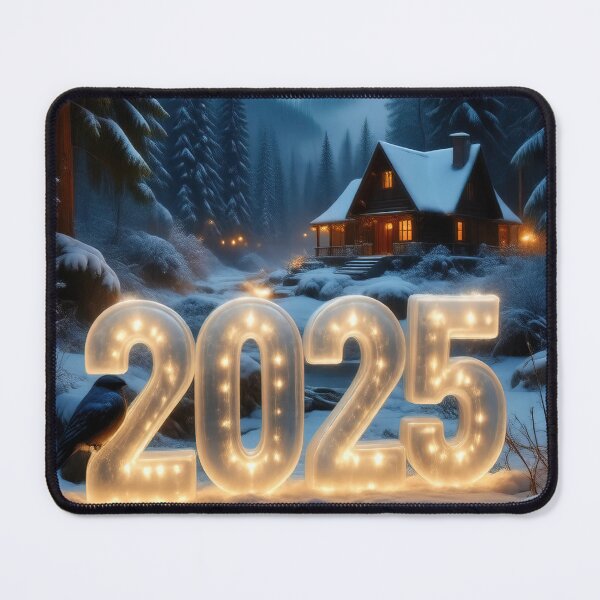 Item preview, Icy 3D number '2025' in a cold, beautiful winter landscape designed and sold by 4Seasons.