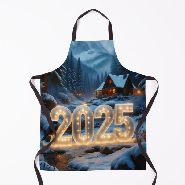 Item preview, Icy 3D number '2025' in a cold, beautiful winter landscape designed and sold by 4Seasons.