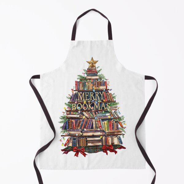Item preview, Merry Bookmas Vintage Christmas Tree Art Print designed and sold by Monascreativeempire.