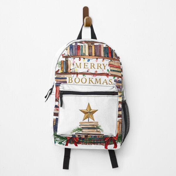 Item preview, Merry Bookmas Vintage Christmas Tree Art Print designed and sold by Monascreativeempire.