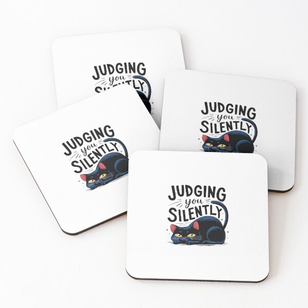 Item preview, Judging you silently cat designed and sold by Mateusz Majcherek.