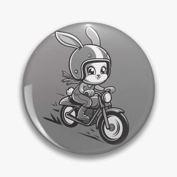 Item preview, Follow The White Rabbit Motorabbit Bunny Hare Follow Me Motogirl Motorcycle Girl Rabbit With Helmet designed and sold by Cr320.