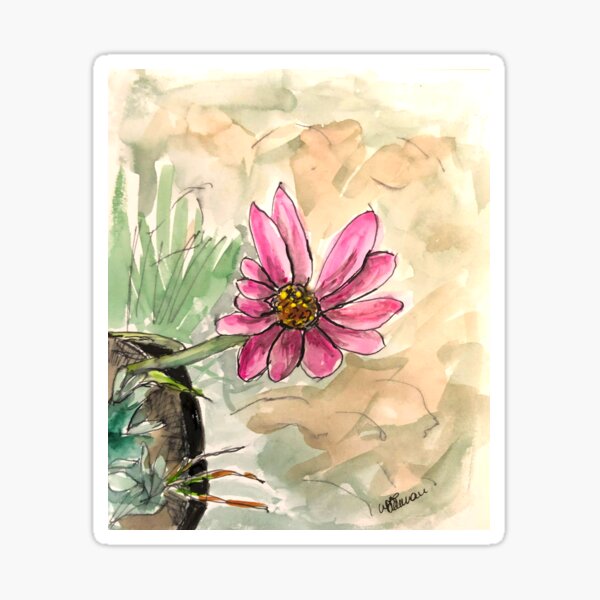 Cosmos Flower Sticker