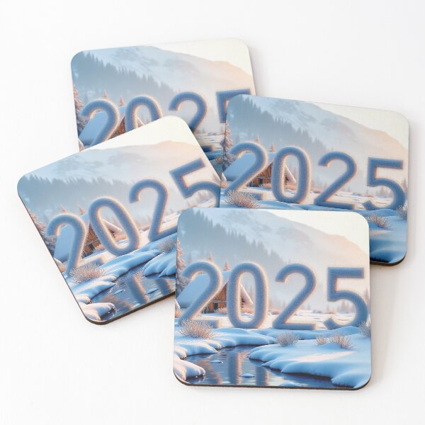Item preview, 3D number '2025' in a cold, beautiful winter landscape designed and sold by 4Seasons.