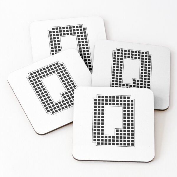 Item preview, Uppercase Q - Black Pixel Block Character designed and sold by PixelGlyphs.