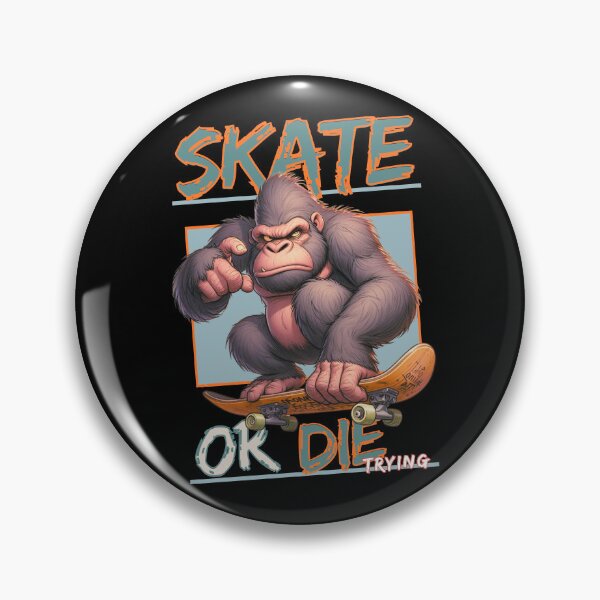 Item preview, A cool and funny gorilla skateboarding  designed and sold by Animal world designs.