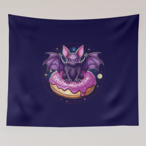 Item preview, Pink Donut Space Bat Funny Design designed and sold by Negative Vibes Only.
