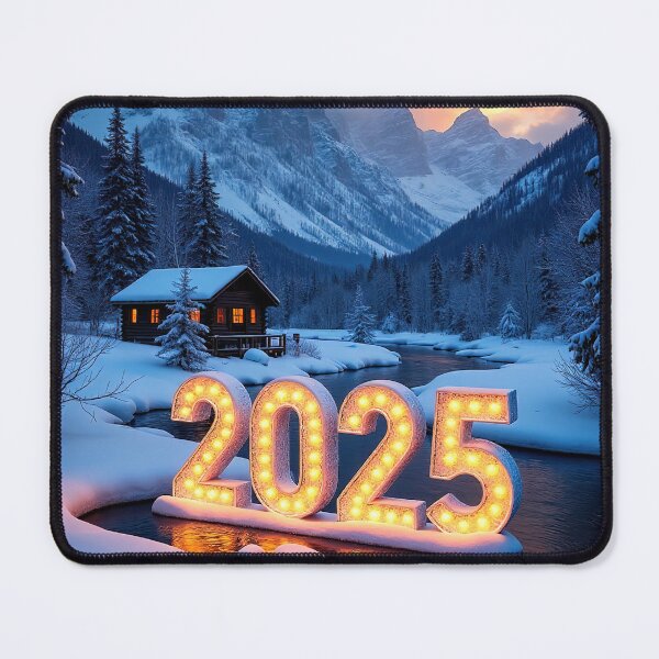 Item preview, 3D number '2025' in a cold, beautiful winter landscape designed and sold by 4Seasons.