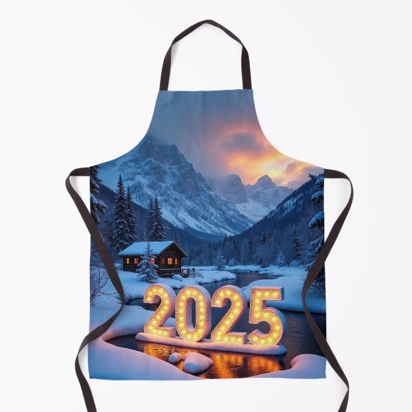 Item preview, 3D number '2025' in a cold, beautiful winter landscape designed and sold by 4Seasons.
