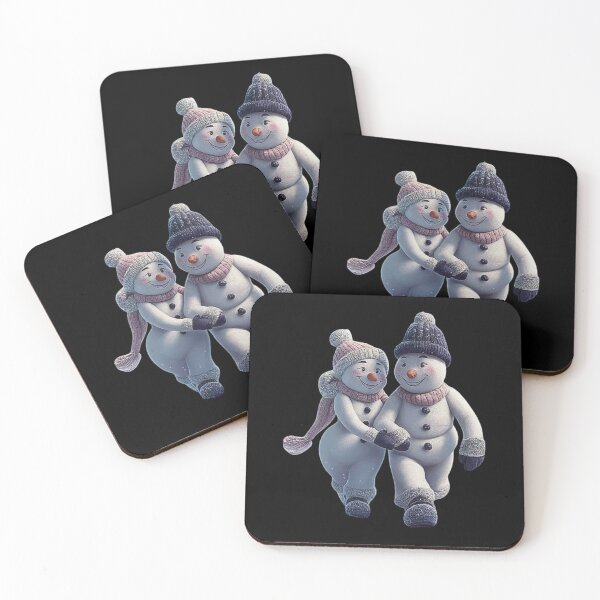 Item preview, Elegant Snowman Couple with Winter Attire designed and sold by love3617.