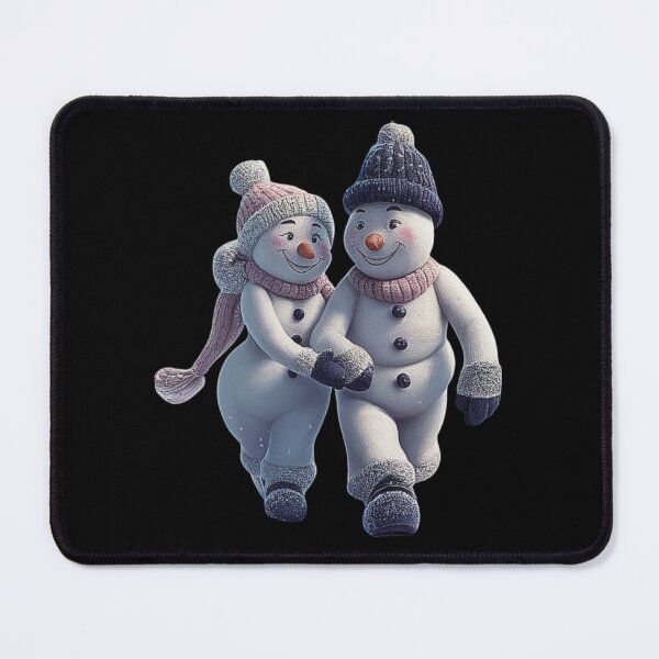 Item preview, Elegant Snowman Couple with Winter Attire designed and sold by love3617.