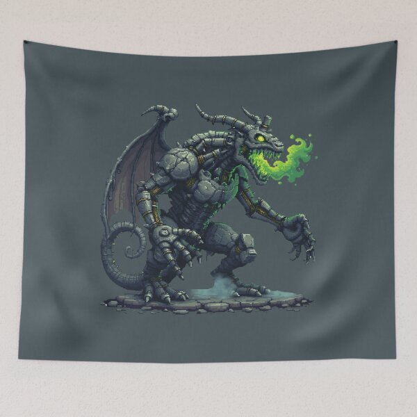 Item preview, Goth Pixel Mechanical Gargoyle designed and sold by SignumShop.