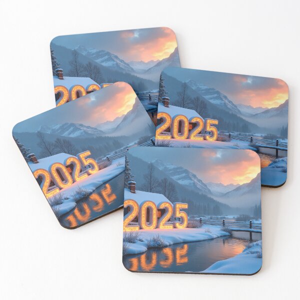 Item preview, 3D number '2025' in a cold, beautiful winter landscape designed and sold by 4Seasons.