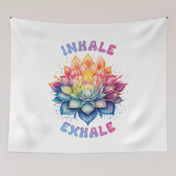 Item preview, Inhale Exhale Lotus Flower designed and sold by Blissvortexshop.