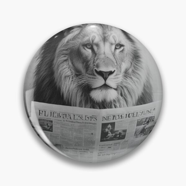 Aperçu de l'œuvre Lion lisant un journal humoristique créée et vendue par vk09.