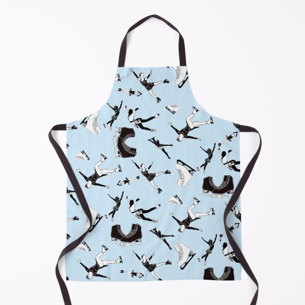 Item preview, Figure Skating Female Silhouettes on Light Blue Background designed and sold by PD-Skating.
