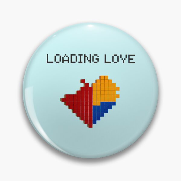 Item preview, Valentines Loading Love Pixel Heart   designed and sold by Amanda's Factory.