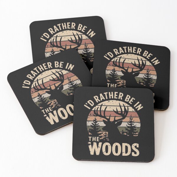 Item preview, Rustic Woodland Deer Silhouette Nature Lover Art designed and sold by love3617.