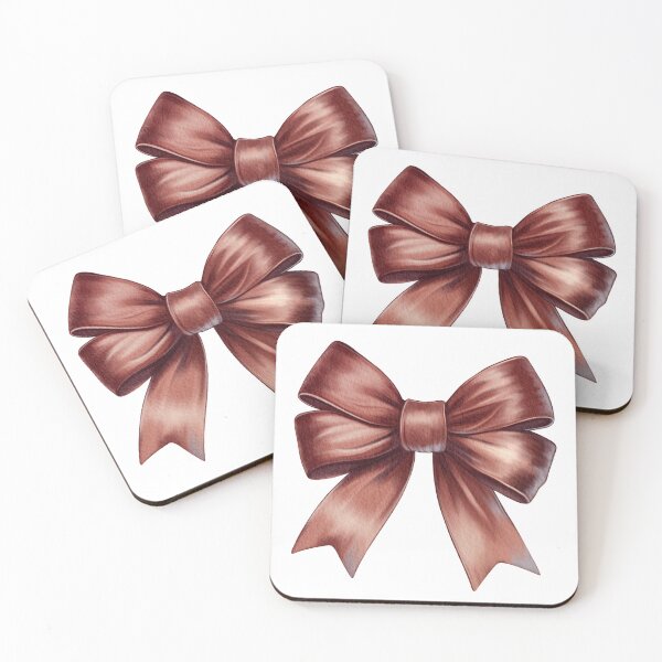 Item preview, Elegant Watercolor Brown Ribbon Bow with Soft Shades designed and sold by AllaMashycheva.