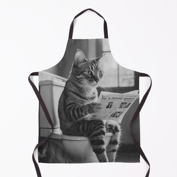 Item preview, Cat Reading Newspaper Humor designed and sold by vk09.