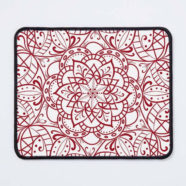 Item preview, Mandala red white designed and sold by La-Pics.