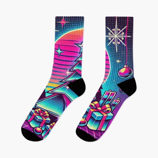 Item preview, Retro 80s Neon Christmas Celebration designed and sold by Genady.