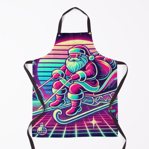 Item preview, Neon Santa Claus with Futuristic Sleigh designed and sold by Genady.