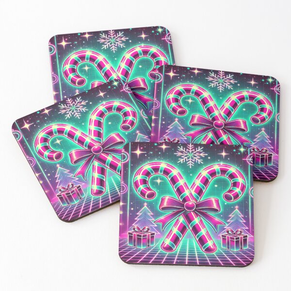 Item preview, Neon Candy Canes in Retro 80s Style designed and sold by Genady.