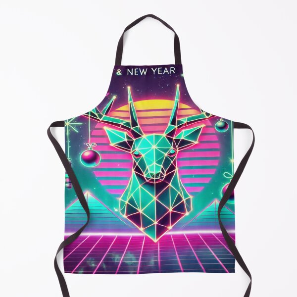 Item preview, Neon Reindeer in Retro 80s Holiday Style designed and sold by Genady.