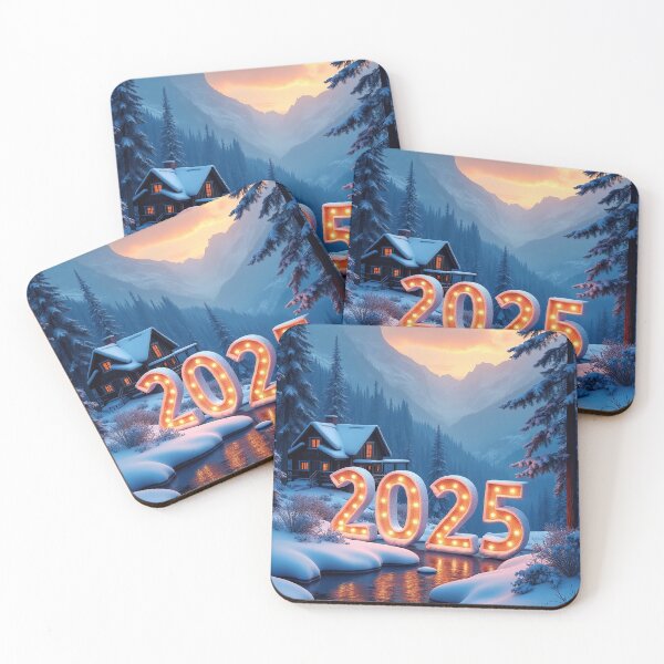 Item preview, 3D number '2025' in a cold, beautiful winter landscape designed and sold by 4Seasons.