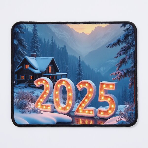 Item preview, 3D number '2025' in a cold, beautiful winter landscape designed and sold by 4Seasons.