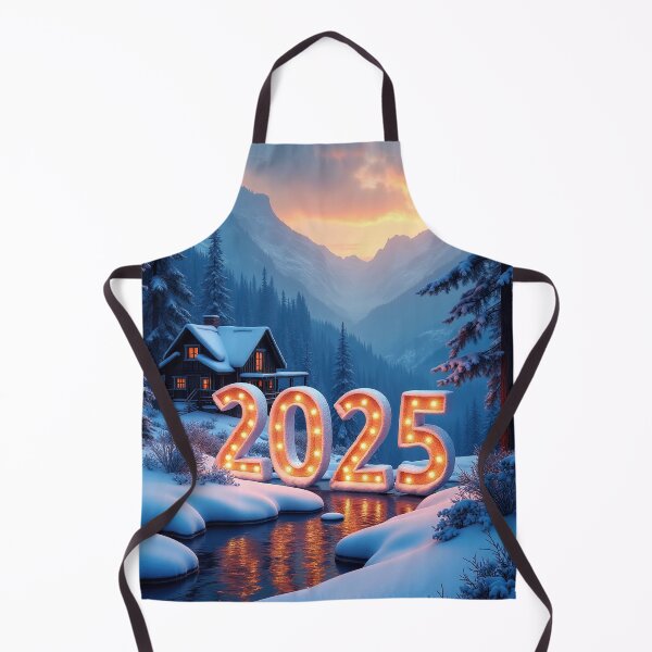 Item preview, 3D number '2025' in a cold, beautiful winter landscape designed and sold by 4Seasons.