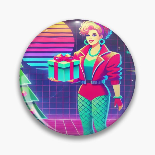 Artikelvorschau, Fröhliche Frau von Neon Weihnachtsbaum entworfen und verkauft von Genady.