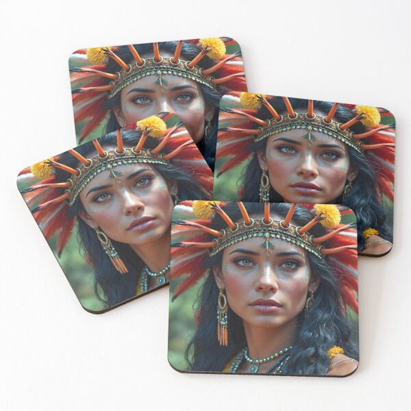 Item preview, Cute Native American Woman designed and sold by TheArtOfPat.