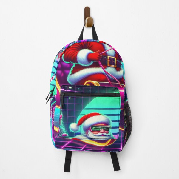 Item preview, Woman with Neon Santa in Retro 80s Style designed and sold by Genady.
