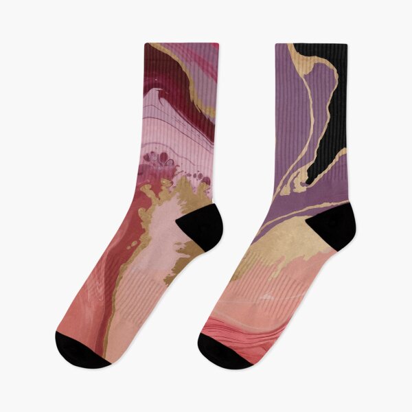 Item preview, Marbled abstract, purple, violet, paper marbling,patterns that mimic the fluidity of water or the veining found in natural stone like marble or agate designed and sold by Collagedream.