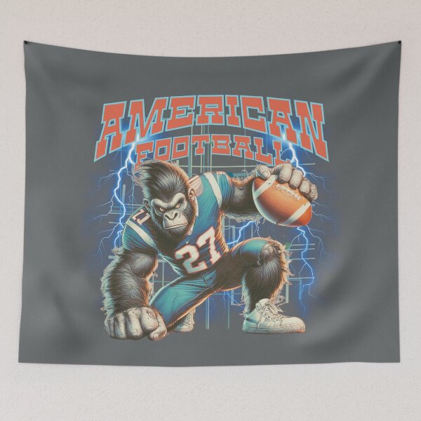 Item preview, A cool gorilla playing American football designed and sold by Animal world designs.
