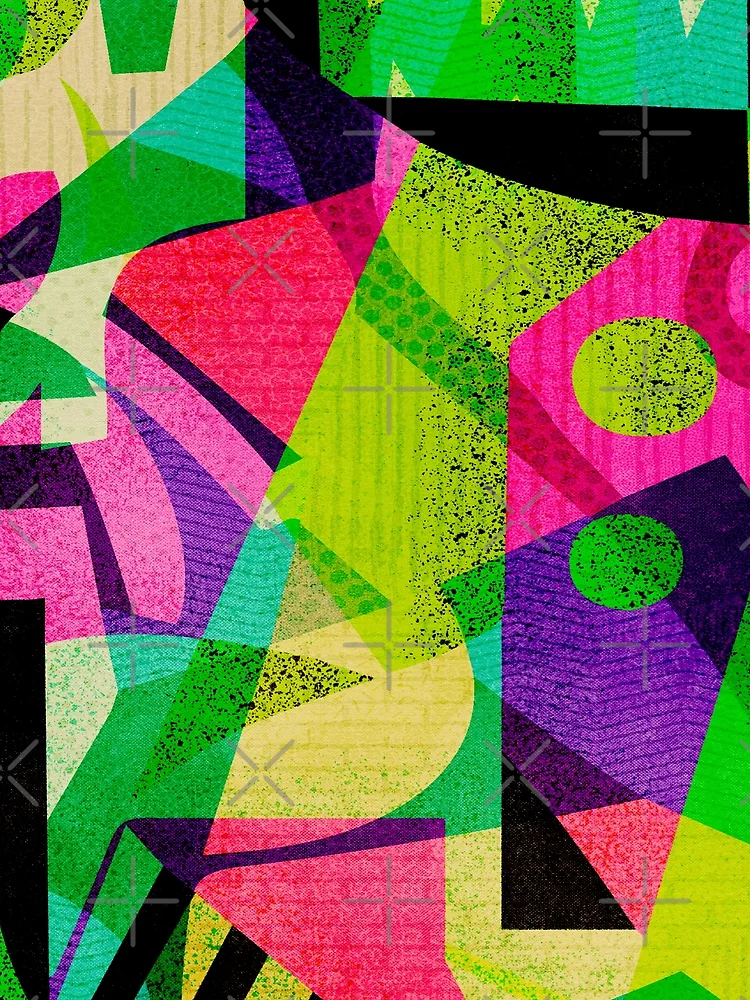 Thumbnail 3 of 3, Scarf, Springtime - Abstract Composition designed and sold by SunbeatStudio.