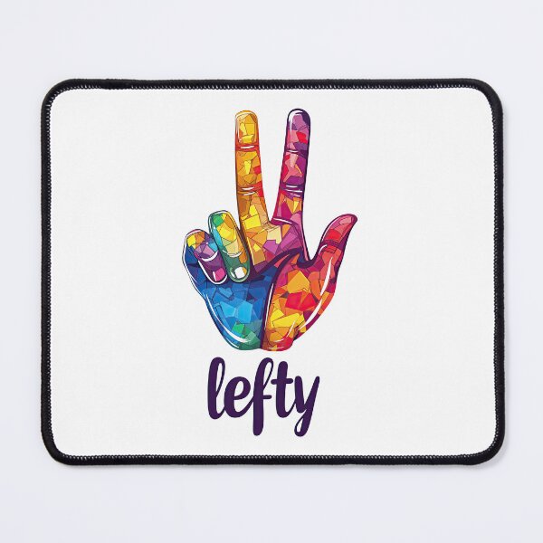Item preview, Colorful Lefty Pride Hand Sign designed and sold by PixelInkCraft.
