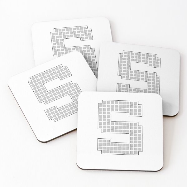 Item preview, Uppercase S - Silver Pixel Block Character designed and sold by PixelGlyphs.