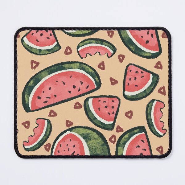 Item preview, Cartoon Watermelon Slices Bold Lined Cream designed and sold by little peg designs.