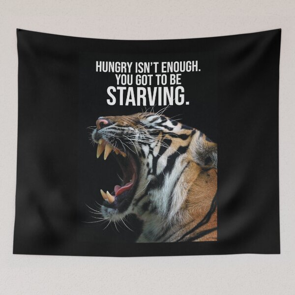 Item preview, Stay Hungry, Starving, Tiger - Gym, Hustle, Success, Motivational designed and sold by chantastical.