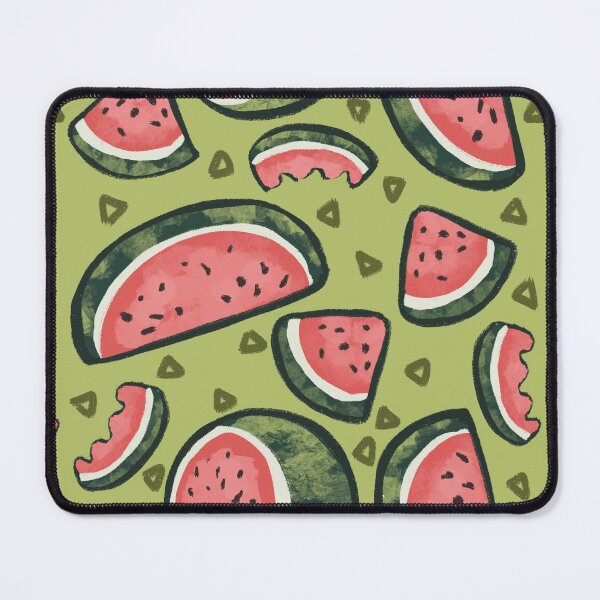 Item preview, Cartoon Watermelon Slices Bold Lined Lime Green designed and sold by little peg designs.