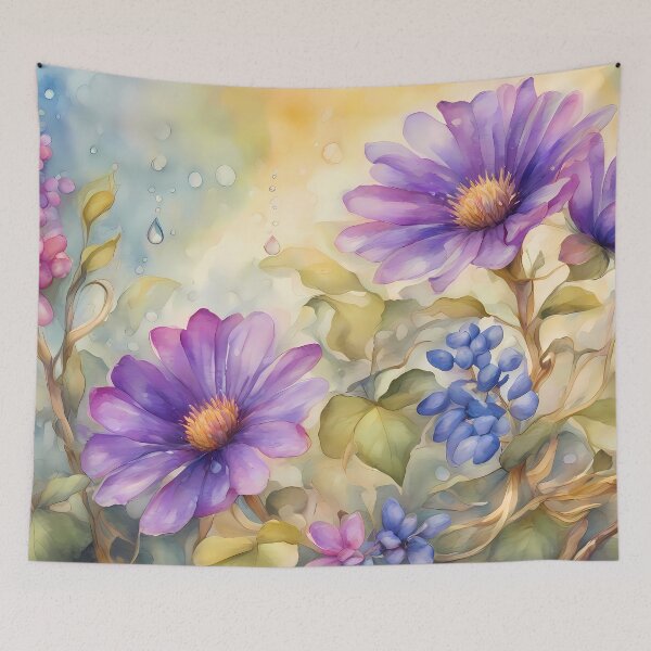 Item preview, Purple Flower Haven designed and sold by CalmnessbyChoice.