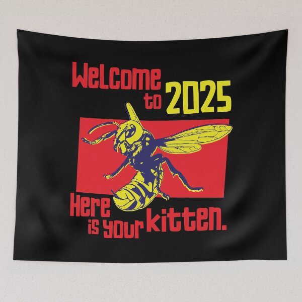 Item preview, Welcome to 2025 Funny Sarcastic Wasp New Year designed and sold by Victor Shadehorn.