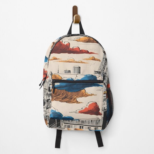 Item preview, Cloudy Paris skyline designed and sold by ArtsyWishesShop.